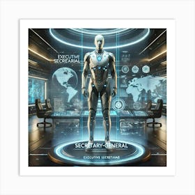 Secretary General Futuristic Art Print