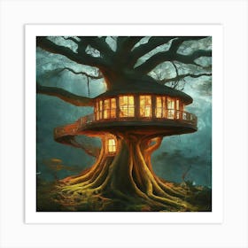 Tree House Art Print