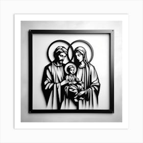 Holy Family Art Print