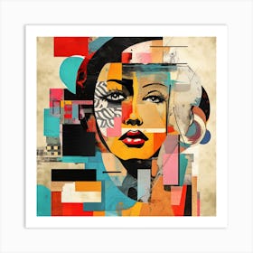 Abstract Of A Woman 1 Art Print