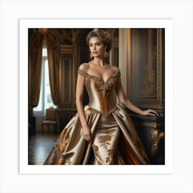 Golden Gown Art Print