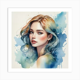 Watercolor Painting Art Print