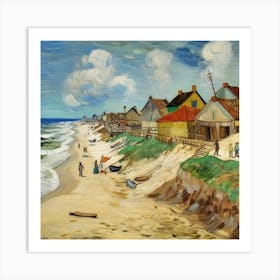 Beach By Vincent Van Gogh 2 Art Print