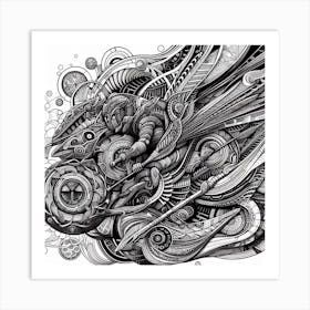 Psychedelic Drawing 1 Art Print