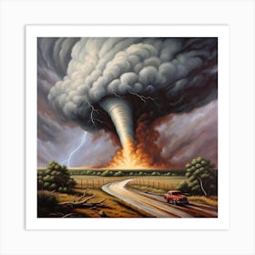 1999 F5 Bridge Creek, OK Tornado Art Print