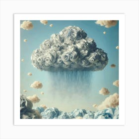 Cloud Of Roses Art Print