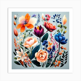 Floral Bouquet 1 Art Print