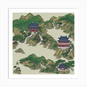 Chinese Landscape Art Print