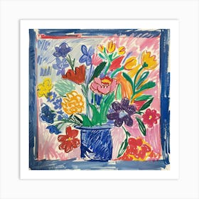 Spring Flowers Painting Matisse Style 9 Art Print