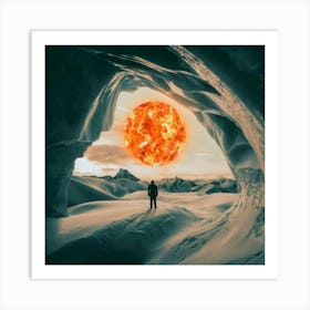 Sun In The Cave Art Print