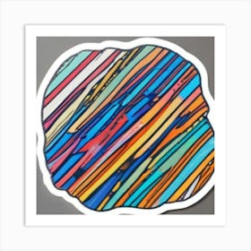 1000014041 Colored lines Art Print