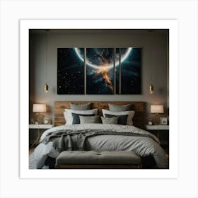 Galaxy Canvas Wall Art Art Print