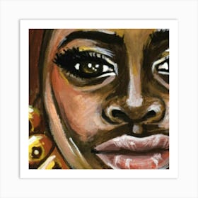 African Woman Portrait Art Print