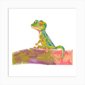 Gecko Lizard 07 Art Print