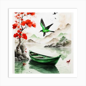 Asian Boat Photo Art Print