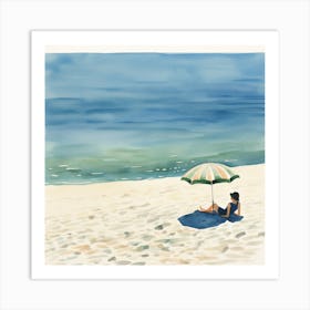 Day At The Beach 1 Art Print