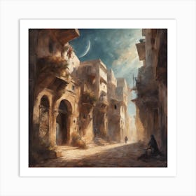 Old Moroccan City Art Print