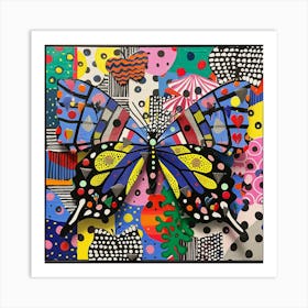 Butterflies in Garden Art Print