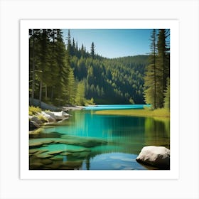 Mountain Lake Art Print