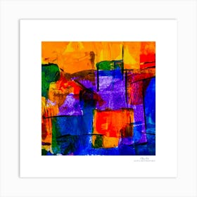 Contemporary art, modern art, mixing colors together, hope, renewal, strength, activity, vitality. American style.50 Art Print