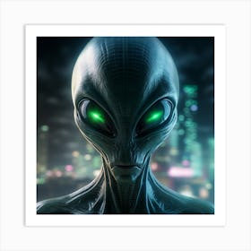 Alien Head 4 1 Art Print