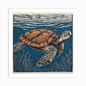 Turtle Print Art Print