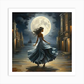 Full Moon Art Print