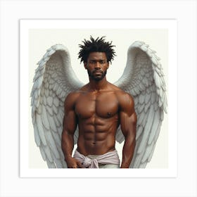 African American Male Angel Poster