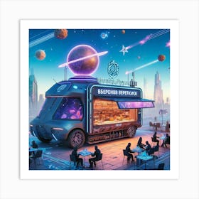 A Detailed Image Of A Mobile Russian Restaurant Ca Art Print