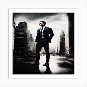 Man In Suit Art Print