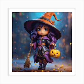 Halloween Witch Art Print