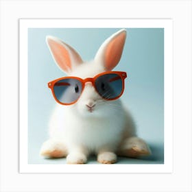 Rabbit In Sunglasses 4 Art Print