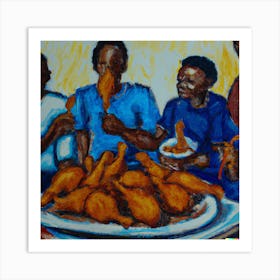 Fried Chicken Art Print