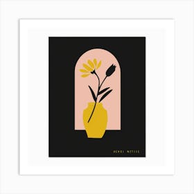 Yellow Flower In Vase Art Print