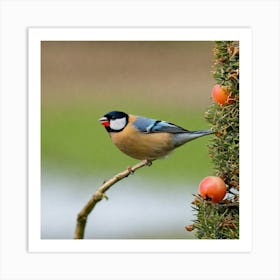 Tawny Tit 12 Art Print