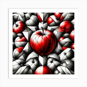 Red Apple Art Print