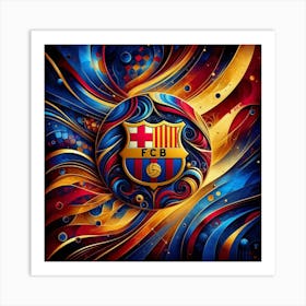 FC Barcelona Logo Wall Art 53 Art Print