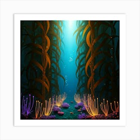 Seaweed Forest Art Print