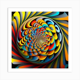 Psychedelic Spiral Art Print