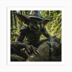 Troll In The Woods Art Print