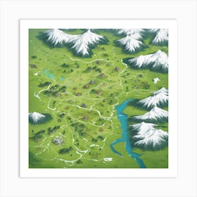 Map Of The World Art Print