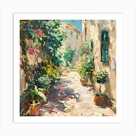 Alleyway Mallorca Art Print