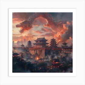 The great Dragon Art Print