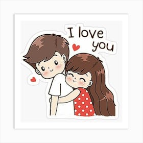 I Love You Art Print