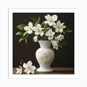 Jasmine In A Vase Art Print