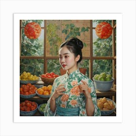 Chinese Girl 2 Art Print