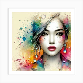 A stylish lady 15 Art Print