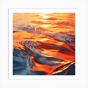 Sunset In The Water Art Print