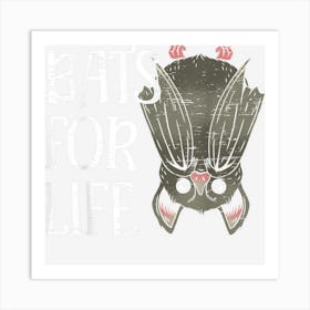 Bats For Life Nocturnal Animal Halloween Party Costume Art Print