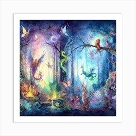 Fairy Forest 3 Art Print